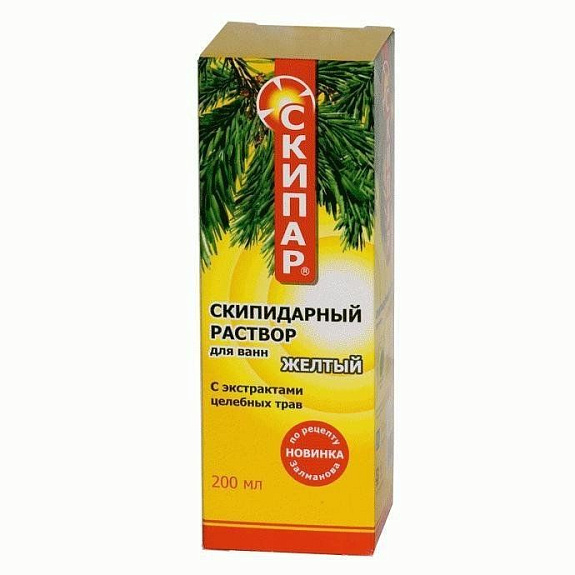 Раствор желтый набор терапевтический для ванн Скипар, 200 мл