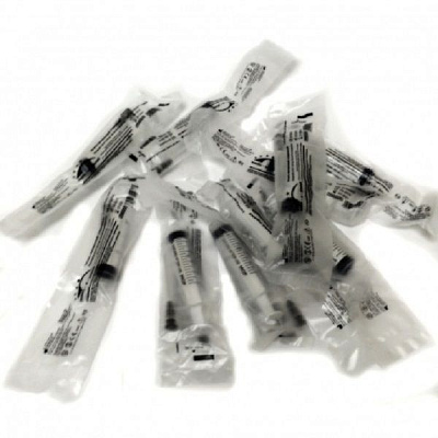 Шприц одноразовый стерильный 3-х компонентный 5 мл с иглой 22G 0,7 х 40 мм Medic-O-Planet, 100 шт