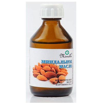 Миндальное косметическое масло для лица «Мирролла», 50 мл