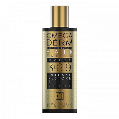Бальзам для волос Omegaderm 3-6-9 Intense Restore & Shine Интенсивное восстановление и блеск, 250 мл