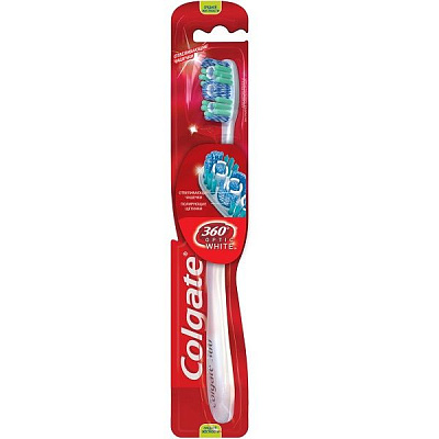 Зубная щетка Colgate 360 Optic White средняя