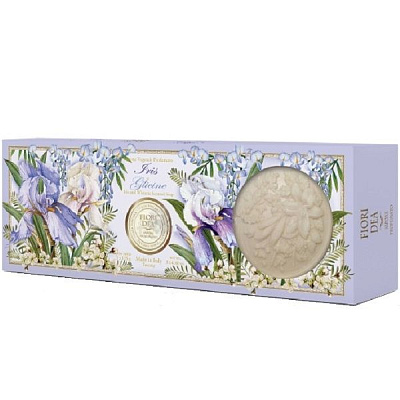 Мыло кусковое парфюмированное Fiori Dea Ирис и глициния 125 г, 3 шт