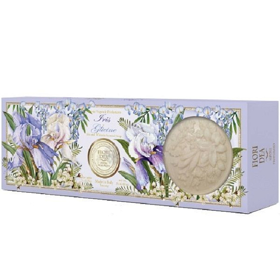 Мыло кусковое парфюмированное Fiori Dea Ирис и глициния 125 г, 3 шт