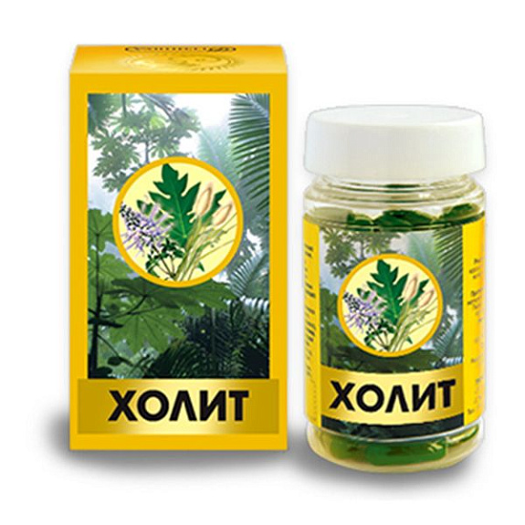 Холит Улучшение состояния печени и желчевыводящих путей Индастри Джаму, 550 мг, 60 капсул