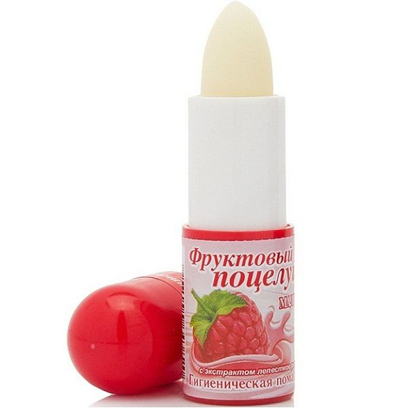 Гигиеническая помада для губ Фруктовый бальзам со вкусом малины, 4,2 г