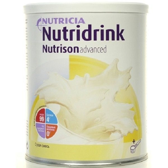 Полноценное сбалансированное питание для введения в ЖКТ Nutricia Nutridrink Nutrison Advanced, 322 г