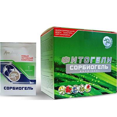 Сорбиогель для быстрого комплексного очищения организма Арт Лайф, 30 шт