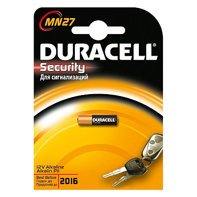 Батарейка алкалиновая для электронных приборов 12v MN27 Duracell, 1 шт