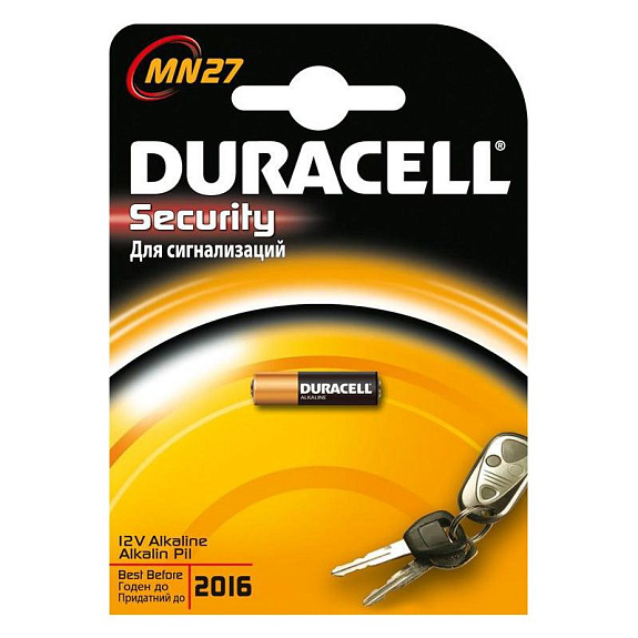 Батарейка алкалиновая для электронных приборов 12v MN27 Duracell, 1 шт