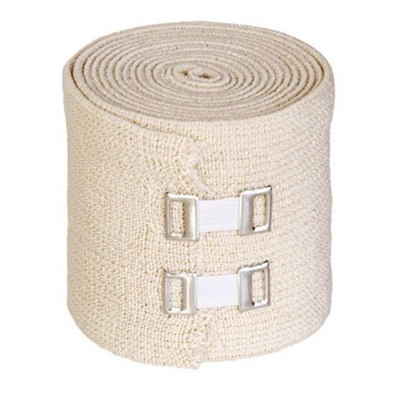 Бинт эластичный компрессионный средней растяжимости 8 х 300 см застежка Клинса, 1 шт