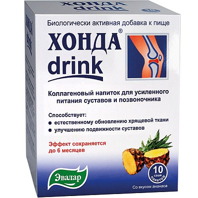 Напиток для усиленного питания суставов и позвоночника Хонда Drink 12,8 г, 10 саше