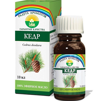 Эфирное масло 100% кедр Лекус, 10 мл