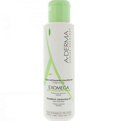 Масло смягчающее очищающее Exomega моментально устраняет раздражение A-Derma, 500 мл