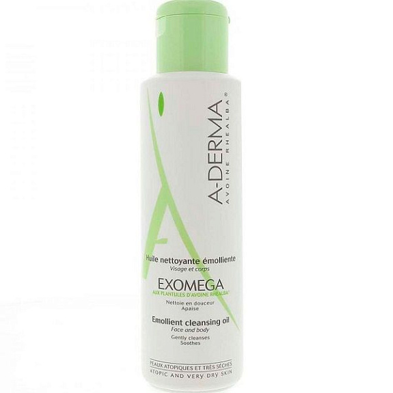 Масло смягчающее очищающее Exomega моментально устраняет раздражение A-Derma, 500 мл