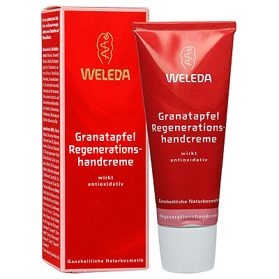 Крем для рук восстанавливающий гранатовый Weleda, 50 мл