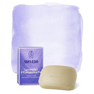 Мыло лавандовое растительное Weleda, 100 гр