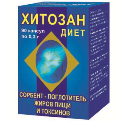 Хитозан-диет для контроля массы тела 300 мг, 90 шт