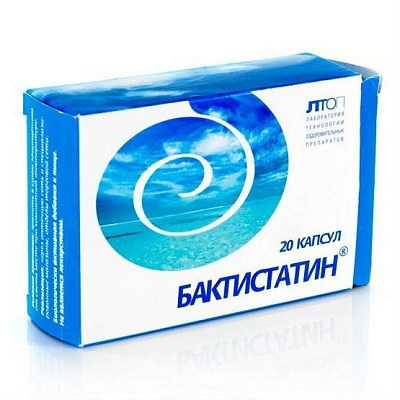 Бактистатин биологически активная добавка пробиотического действия Лтоп, 0.5 г, 20 капсул
