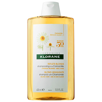 Шампунь с экстрактом ромашки для светлых волос Klorane, 400 мл