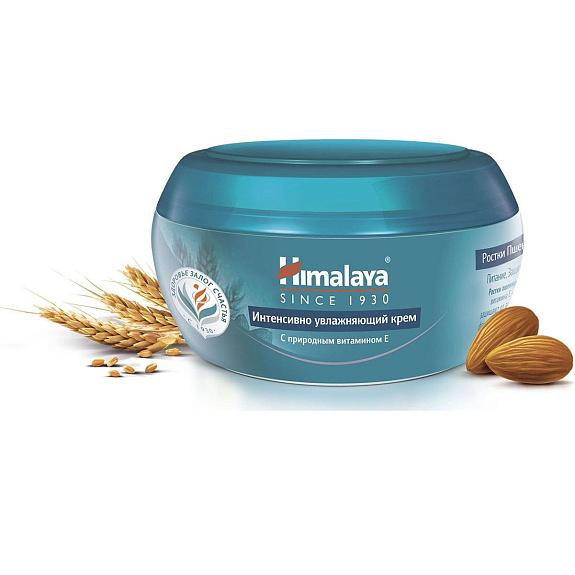 Интенсивно увлажняющий крем с ростками пшеницы и миндалем Himalaya, 50 мл
