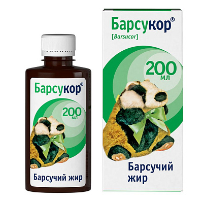 Барсукор барсучий жир жидкий топленый Багира, 200 мл