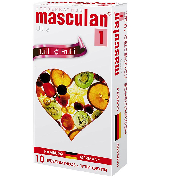 Презервативы Masculan 1 Ultra Тутти-Фрутти, 10 шт