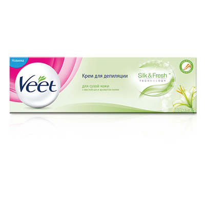 Крем для депиляции для сухой кожи Veet, 100 мл