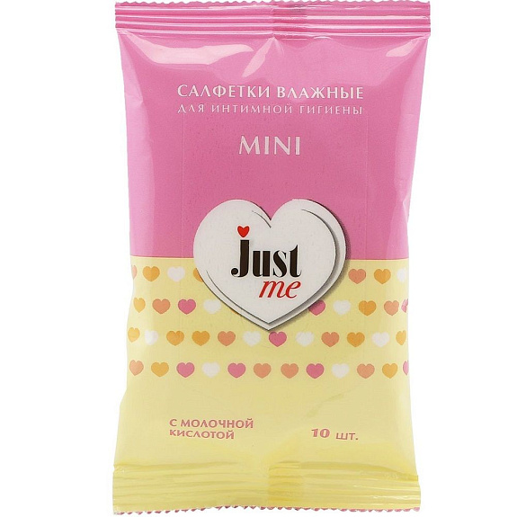 Влажные салфетки для интимной гигиены Just Me Mini, 10 шт