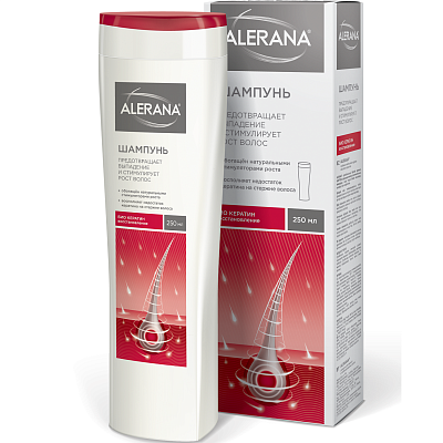 Шампунь для поврежденных и ослабленных волос ALERANA® Био Кератин Восстановление, 250 мл