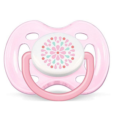 Силиконовая пустышка AVENT Freeflow для девочек 0-6 мес. (2 шт. в упаковке) SCF180/26