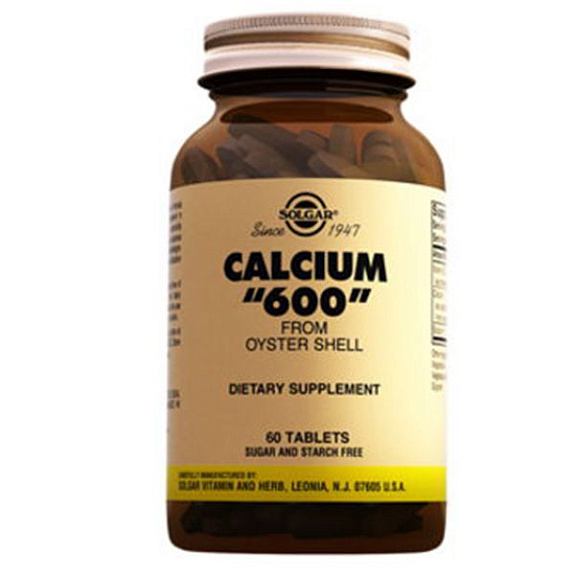 Солгар Кальций 600 из раковин устриц  Профилактика остеопороза  Solgar  600 мг, 60 таблеток