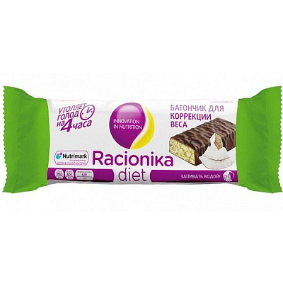 Батончик для коррекции веса Racionika Diet со вкусом кокоса, 60 г