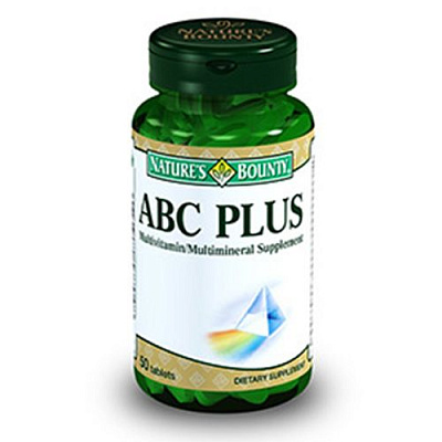 Мультивитаминный комплекс АВС Плюс®, Полный комплекс, Nature's Bounty, 50 таблеток