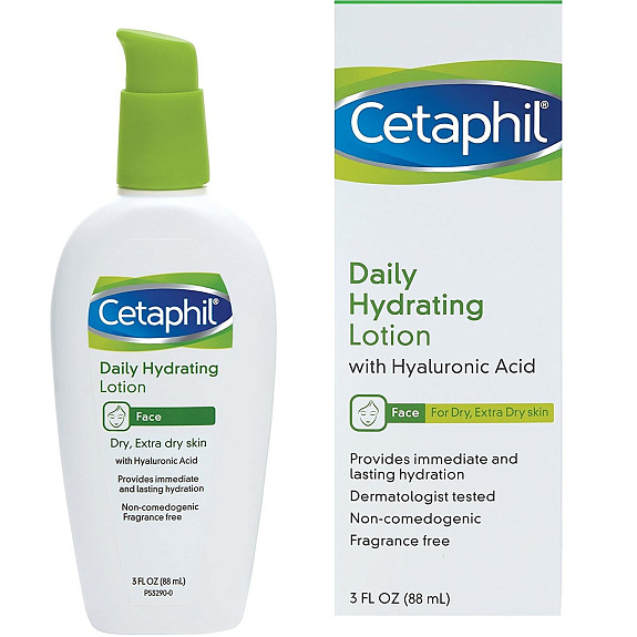 Дневной увлажняющий лосьон с гиалуроновой кислотой Cetaphil, 88 мл