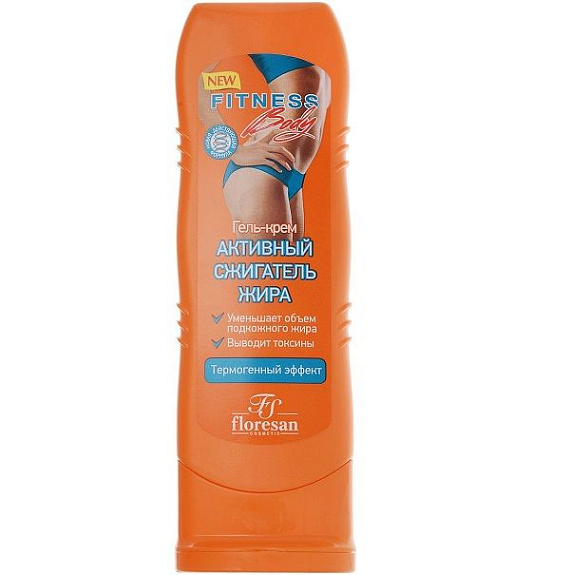 Гель-крем Активный сжигатель жира Fitness Body, 125 мл
