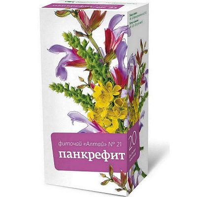 Фиточай "Алтай" №21 Панкрефит, 20 фильтр-пакетов х 2 г