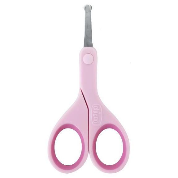 Ножницы детские с чехлом Chicco, цвет розовый