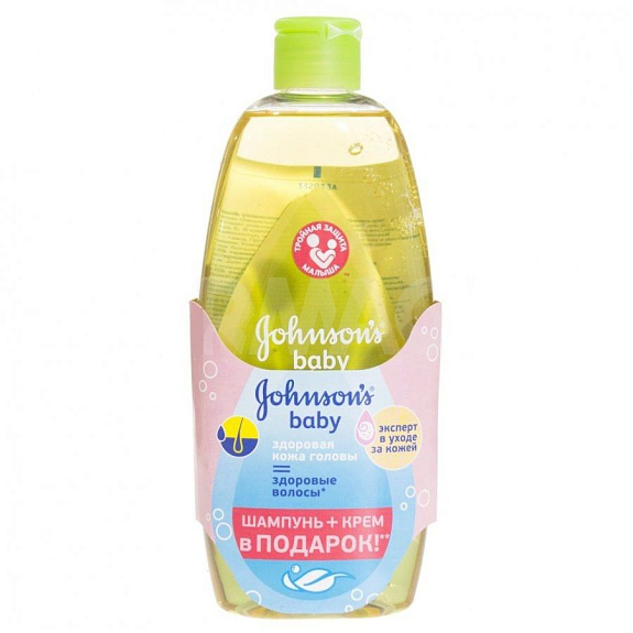 Набор Johnson's Baby (шампунь детский с ромашкой, 300 мл + увлажняющий крем Нежность природы, 100 мл бесплатно)