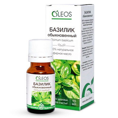 Эфирное масло базилика Oleos, 10 мл