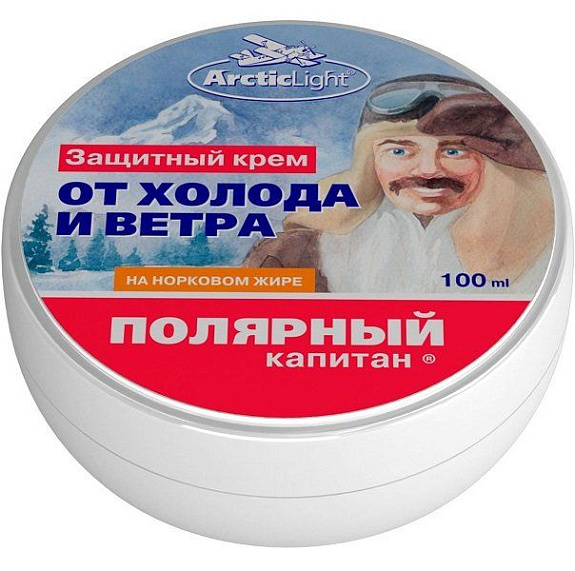 Защитный крем от холода и ветра Полярный Капитан Arctic Light, 100 мл
