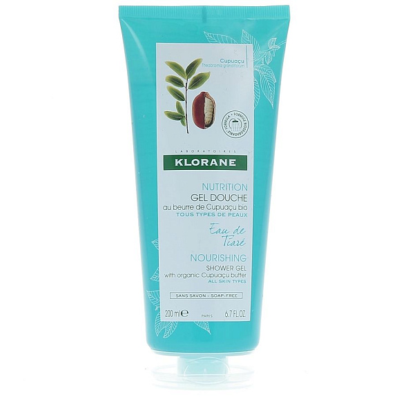 Увлажняющий гель для душа Вода Тиаре Klorane, 200 мл