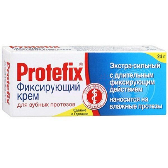 Фиксирующий экстра сильный крем для зубных протезов Protefix, 20 мл