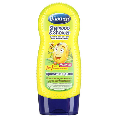 Шампунь для волос и тела ароматная дыня Bubchen, 230 мл