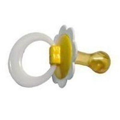 Соска-пустышка ромашка 2 с кольцом индивидуальная упаковка Киевгума, 1 шт