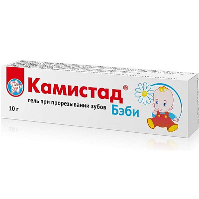 Гель при прорезывании зубов Камистад Бэби, 10 г
