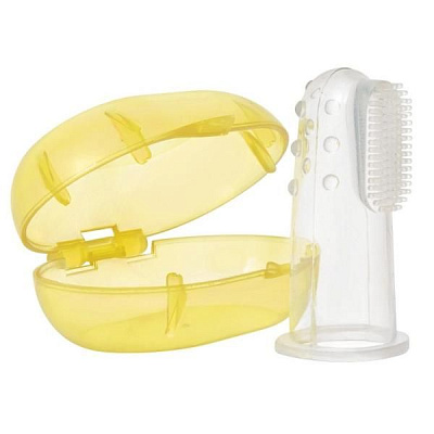 Зубная щетка силиконовая на палец Мир Детства