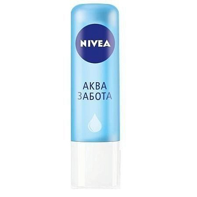 Бальзам для губ аква забота Nivea, 4,8 г