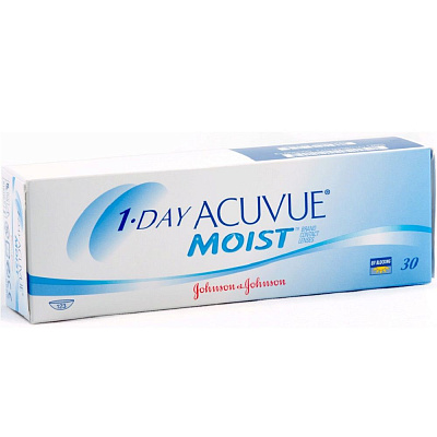 Контактные линзы 1-Day Acuvue Moist pk 30 d-14,2 bc 8,5 -4.75, 30 шт
