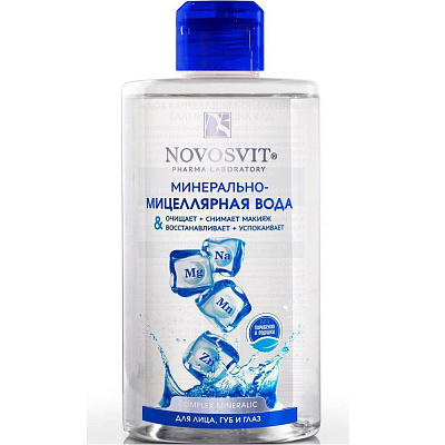 Минерально-мицеллярная вода Novosvit для лица, губ и глаз, 460 мл