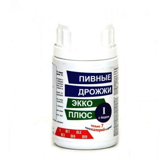 Пивные дрожжи с йодом Экко плюс, 0.45 г, 100 шт